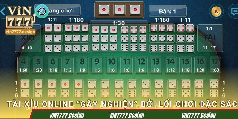 Tài xỉu online “gây nghiện” bởi lối chơi đặc sắc